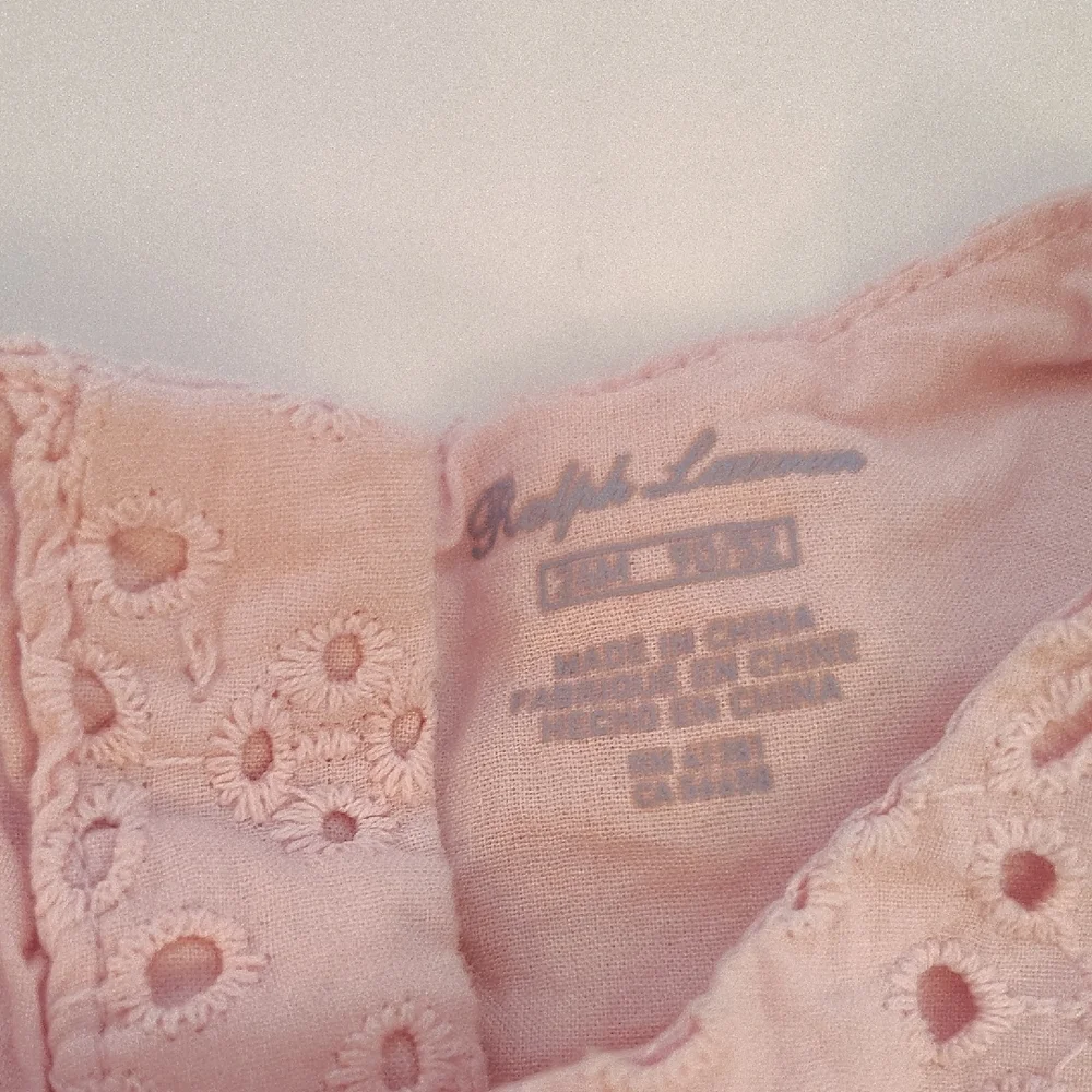 Ralph Lauren Pink Eyelet‎ Baby Shirt